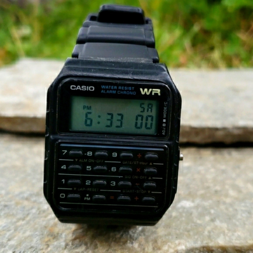 Vintage Casio Calculator Alarm Chrono Wrist Watch - Picture 3 of 8
